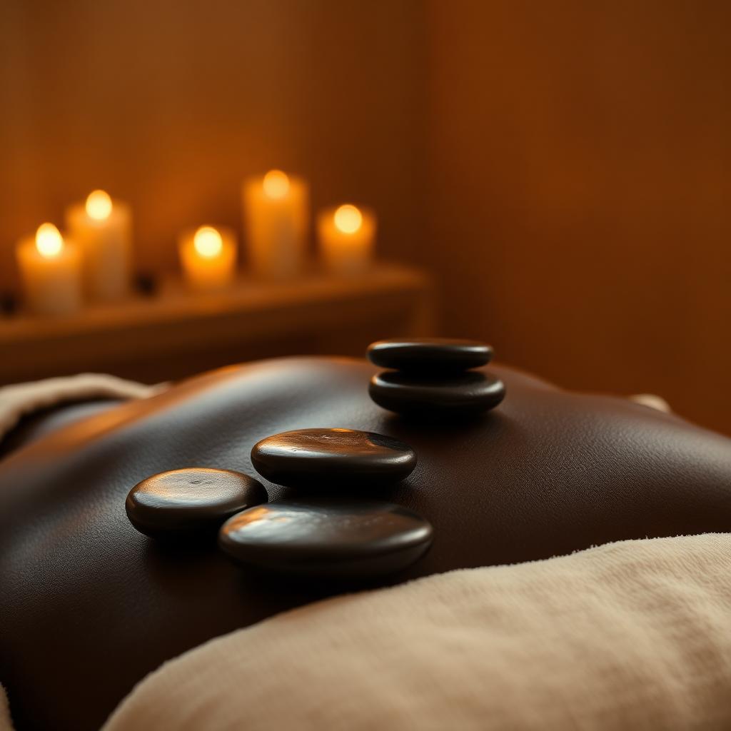 Massage aux pierres chaudes